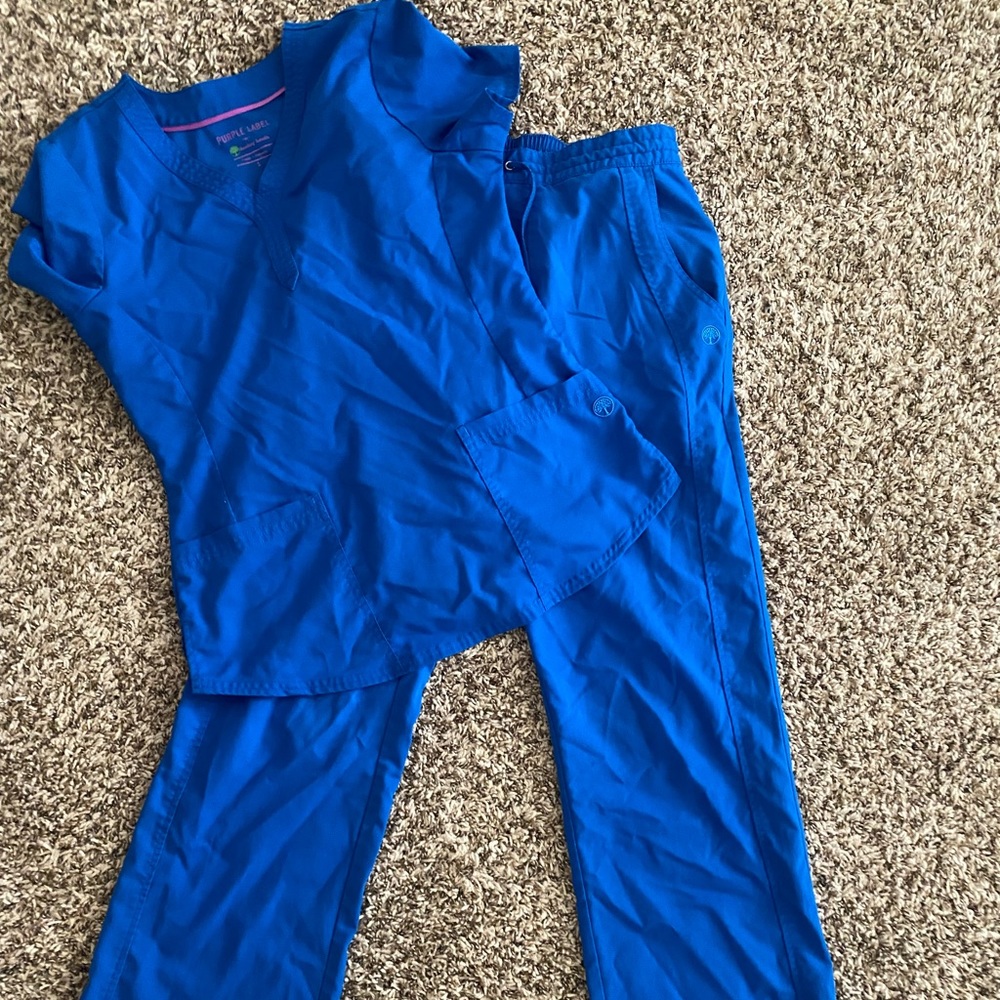 Purple Label scrub set “royal blue”